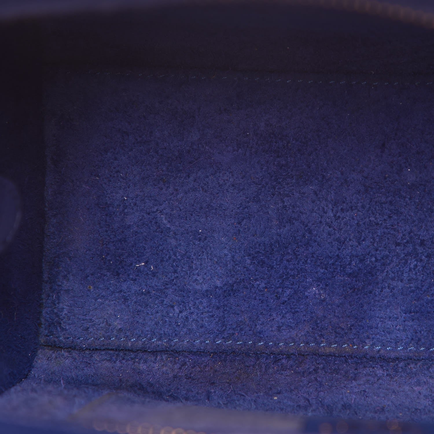 Celine Drummed Calfskin Nano Luggage Indigo 13 of 19