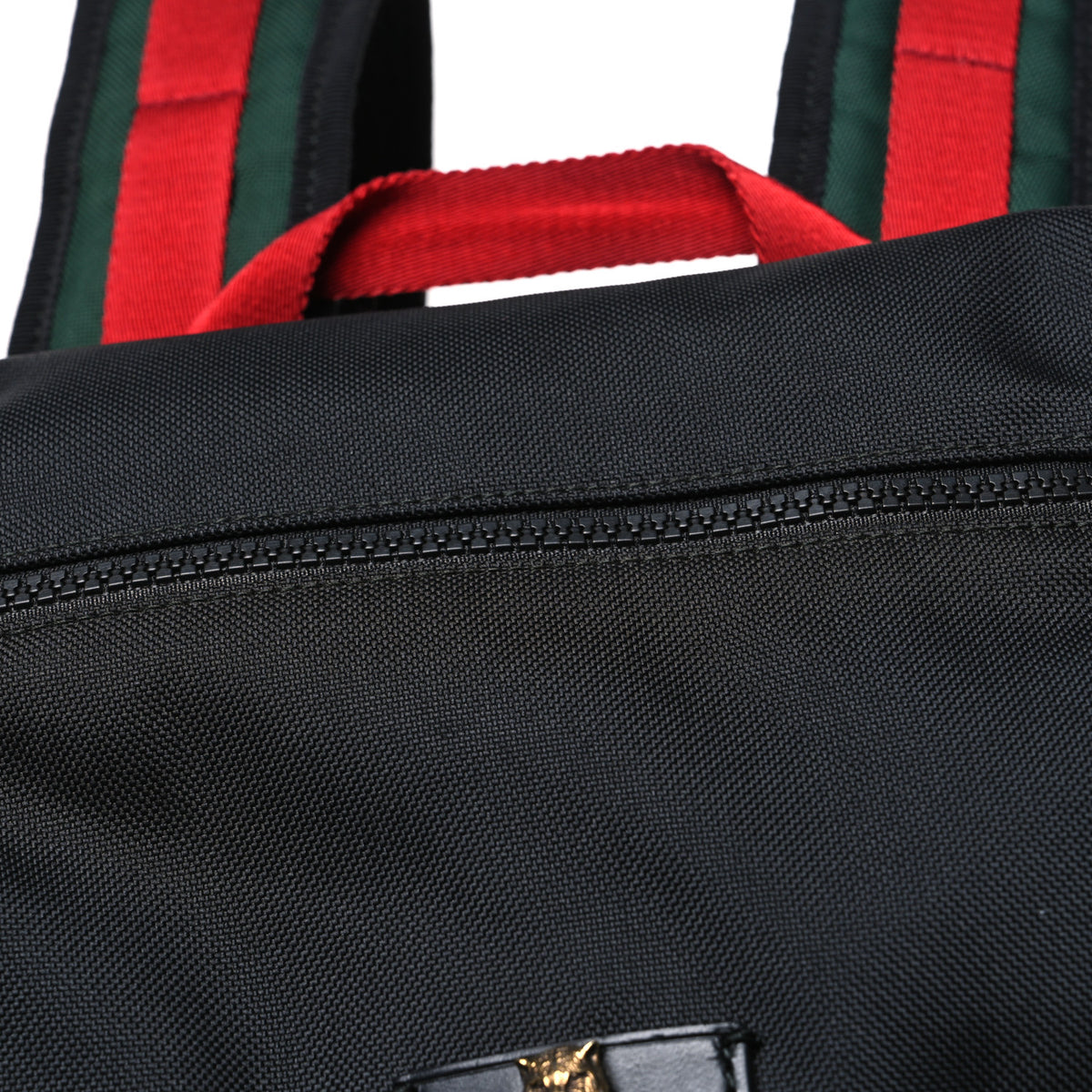 Gucci Techno Canvas Web Double Buckle Backpack Black 8 of 10
