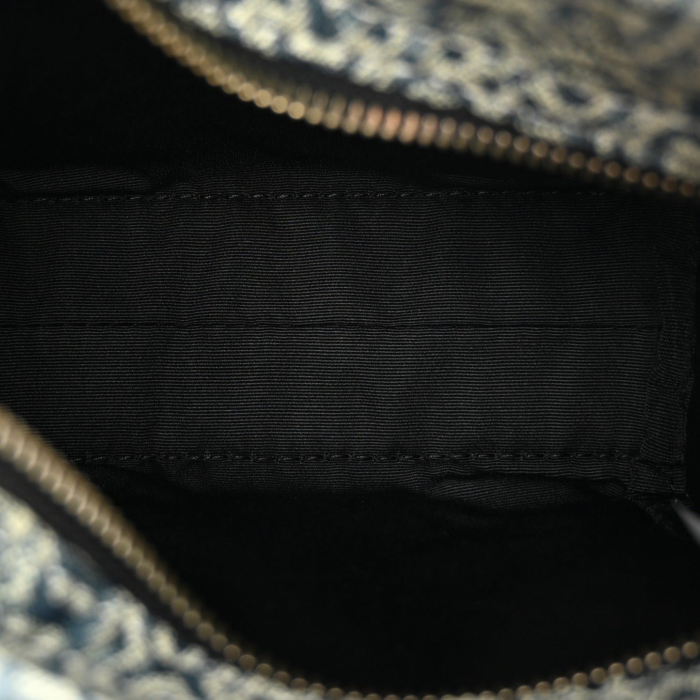 Cotton Washed Monogram Denim Crossbody Tote Bag Sun Faded Denim