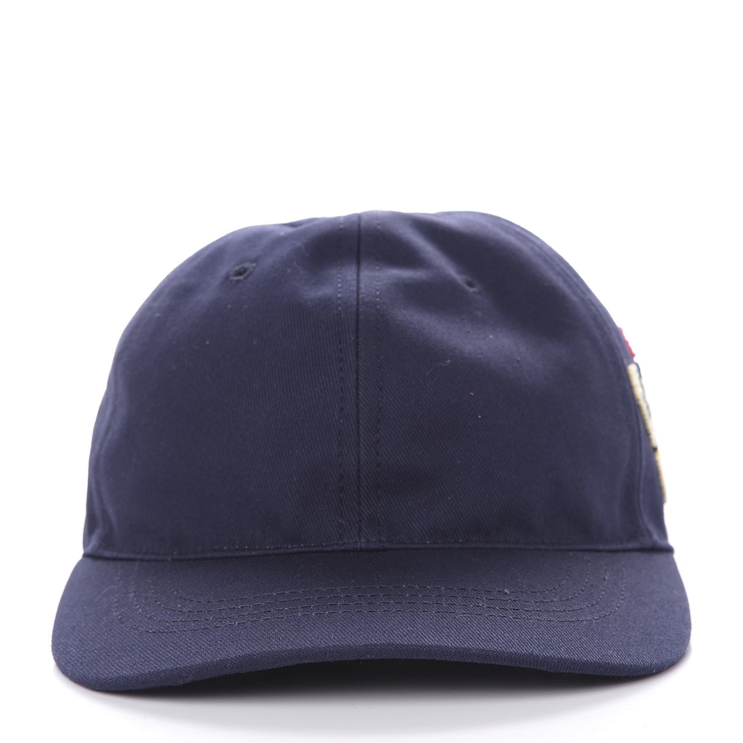Gucci Cotton Moth Embroidered Baseball Hat 57 Navy 6 of 8