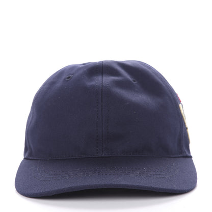 Gucci Cotton Moth Embroidered Baseball Hat 57 Navy 6 of 8