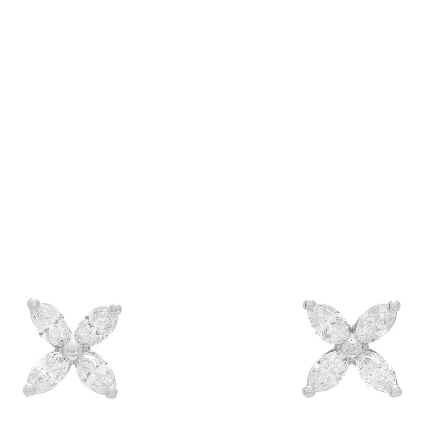 Platinum Diamond .19ct Mini Victoria Earrings