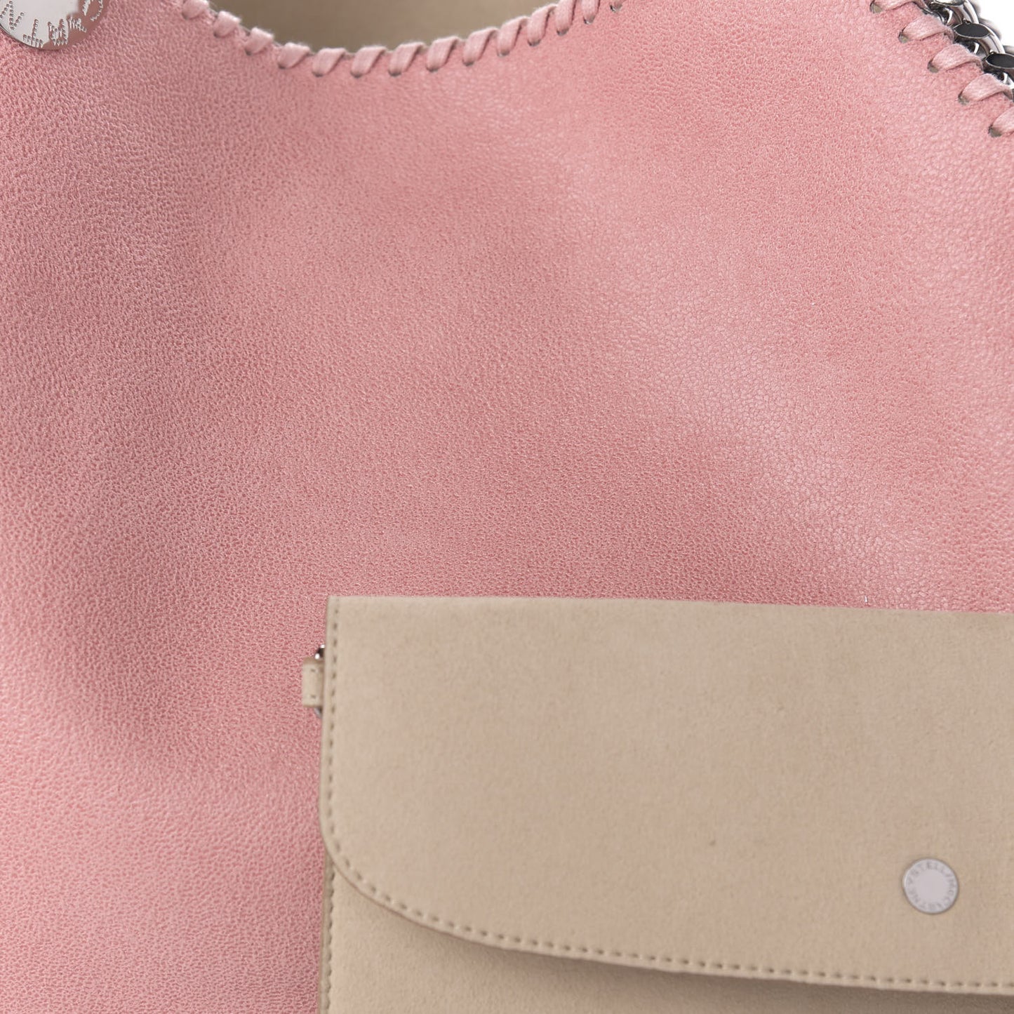 Shaggy Deer Falabella Reversible Tote Blush Pink Beige