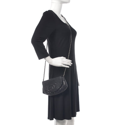 Chanel Caviar Half Moon Wallet On Chain WOC Black 2 of 11
