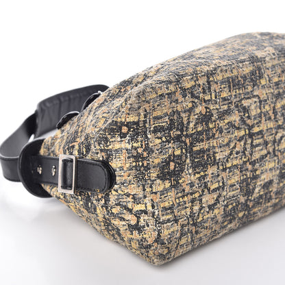 Chanel Tweed Lambskin Shoulder Bag Black 12 of 16