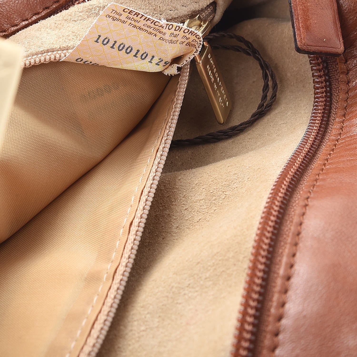 Bottega Veneta Nappa Intrecciato Shoulder Bag Tan 10 of 12