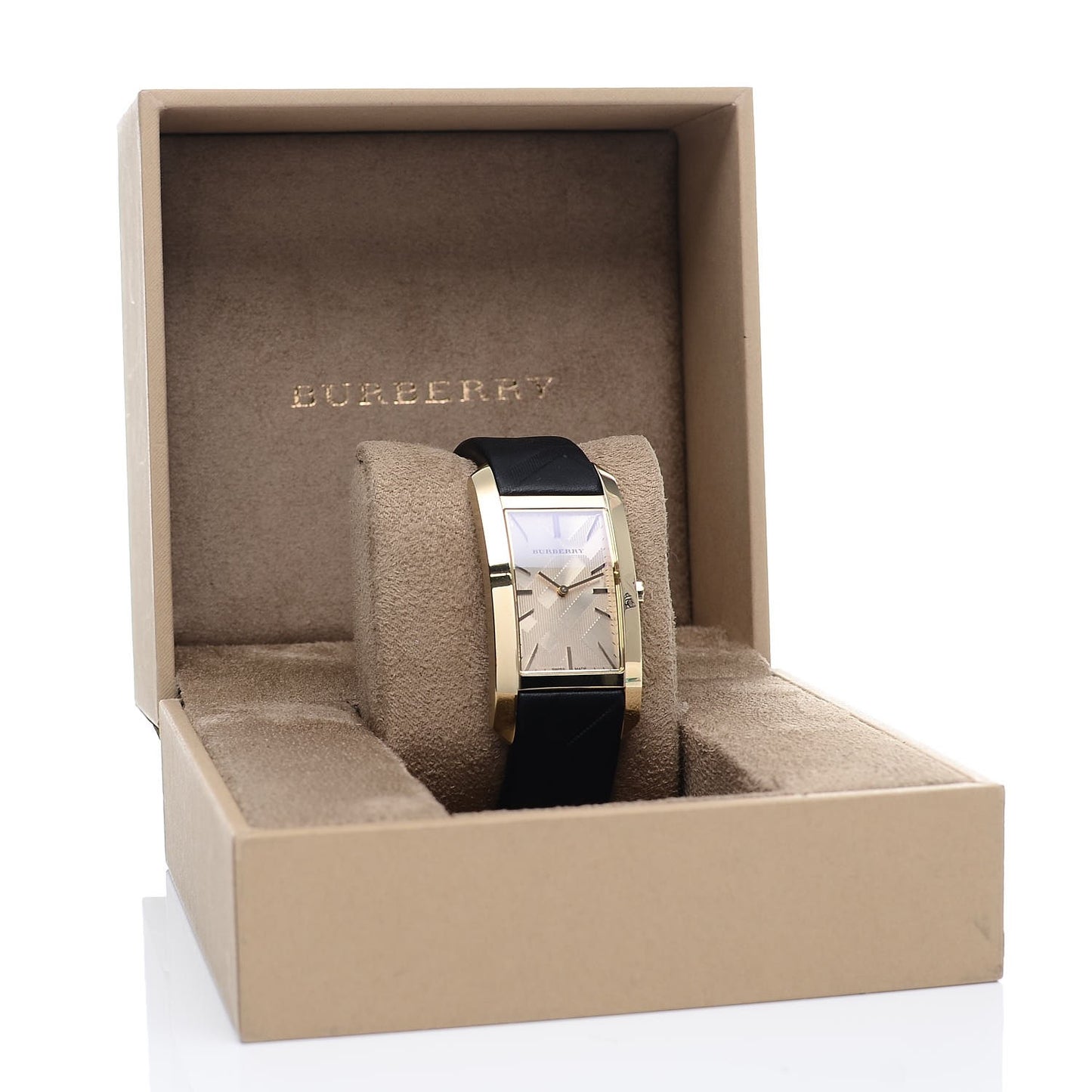 Stainless Steel Calfskin 25mm Quartz Watch Gold BU9409