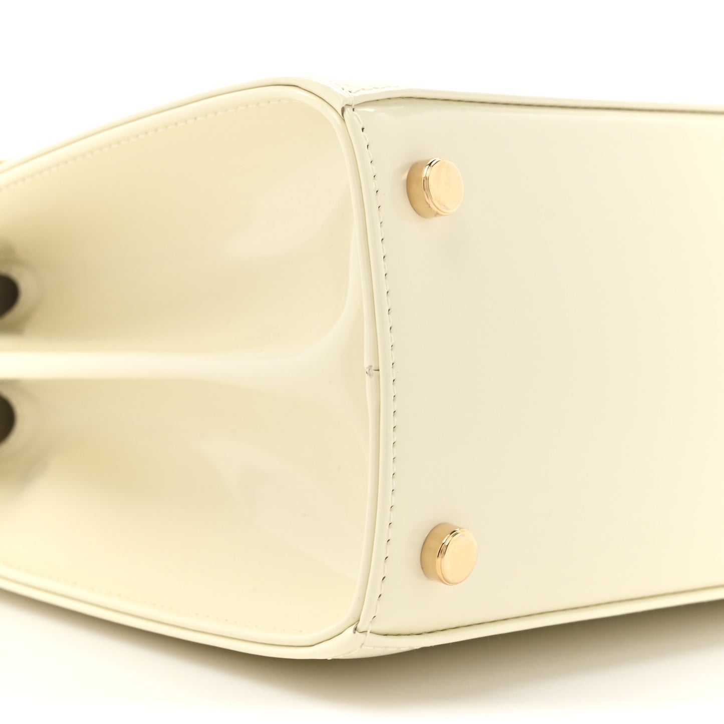 Brushed Off Calfskin Small Iconic Top Handle Bag Magnolia