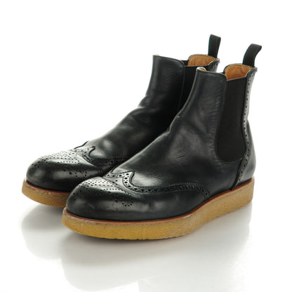 Louis Vuitton Calfskin Brogues Ankle Boots 7 Black 3 of 7