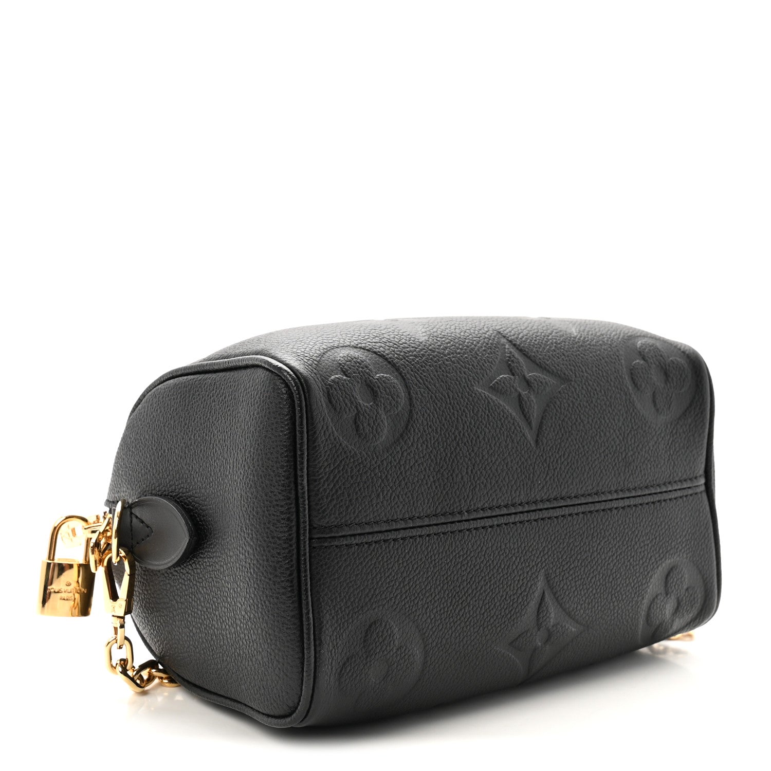 Louis Vuitton Empreinte Monogram Giant Speedy Bandouliere 20 Black 4 of 9