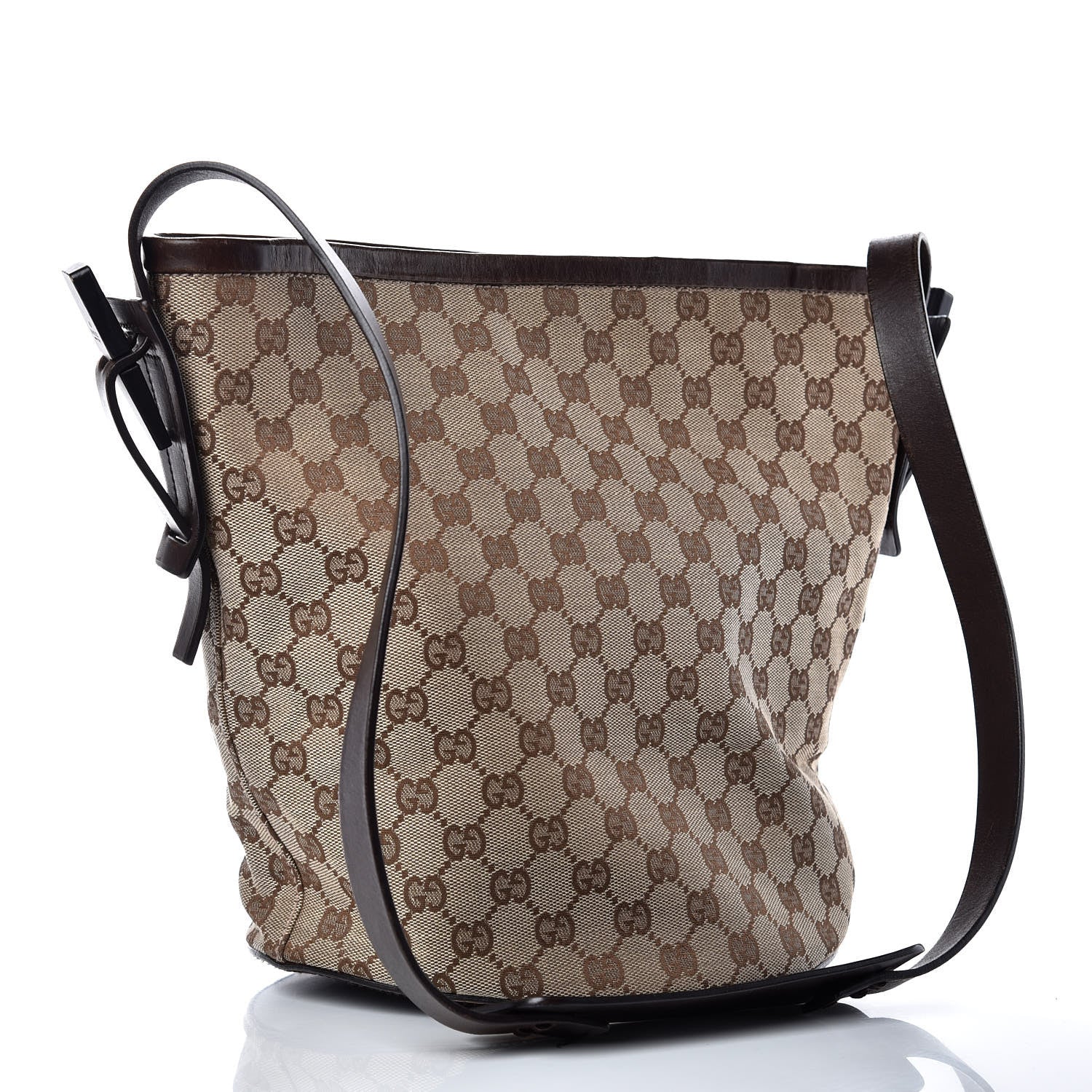 Gucci Monogram Bucket Bag Brown 3 of 15