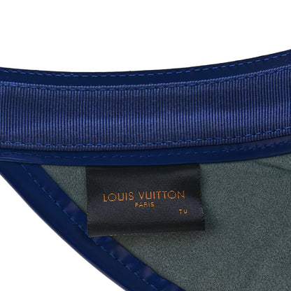 Louis Vuitton Calfskin Raffia Monogram Strawgram Visor Blue 6 of 12
