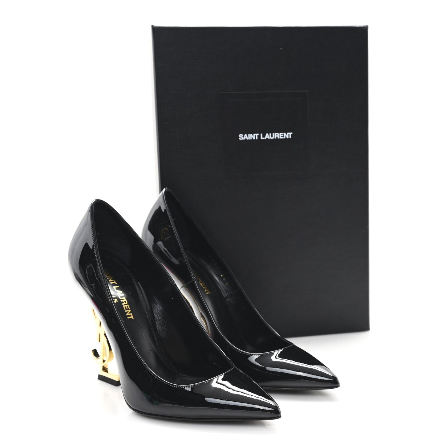 Patent Opyum 110 Pumps 36.5 Black Gold