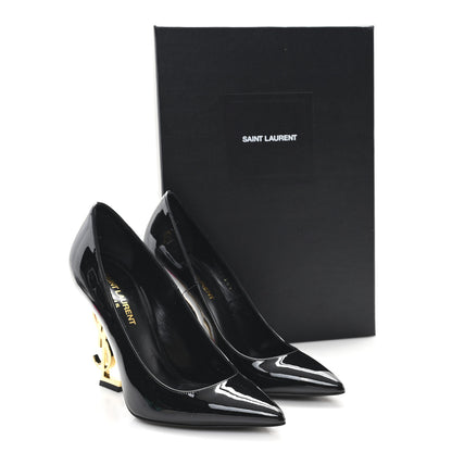 Saint Laurent Patent Opyum 110 Pumps 36.5 Black Gold 10 of 10