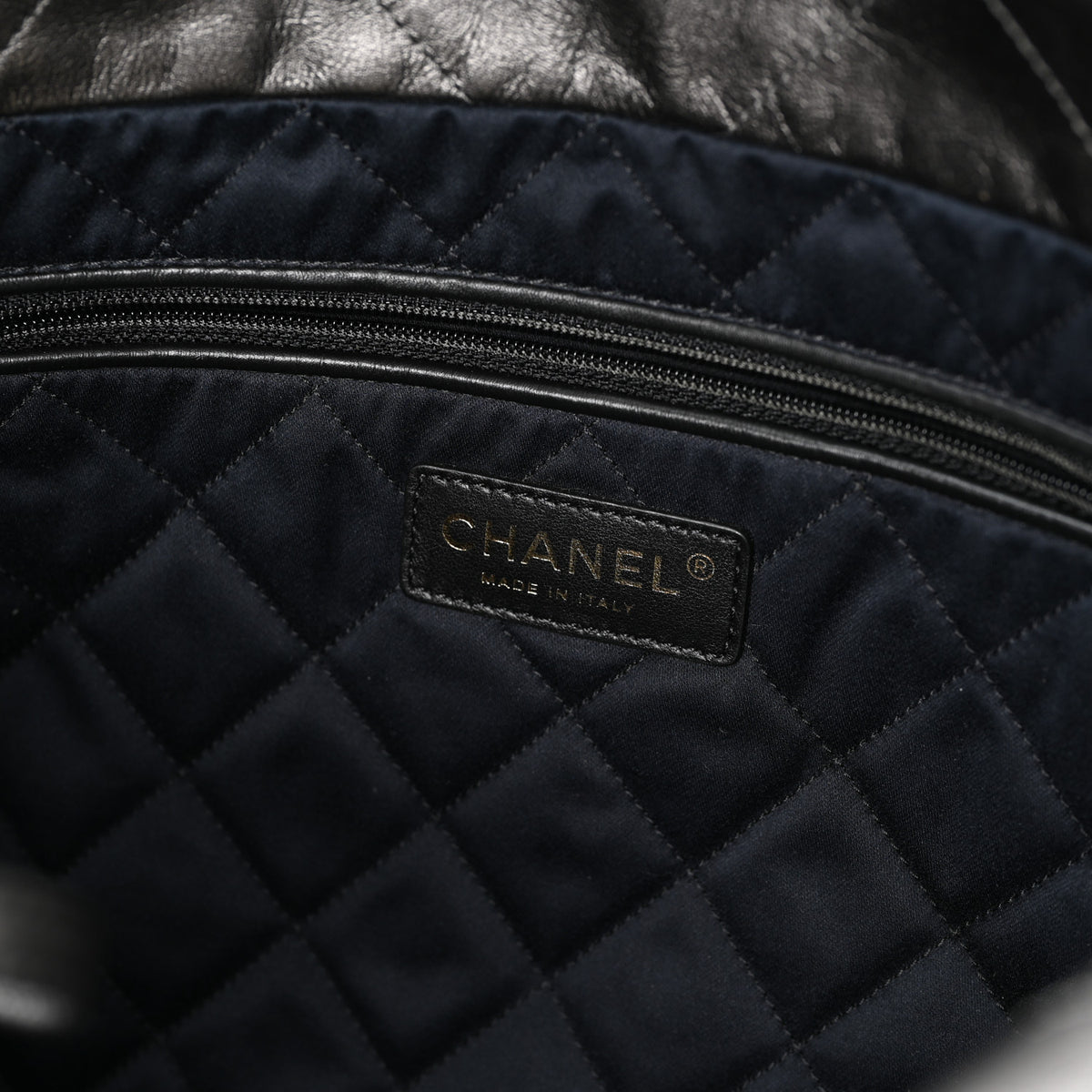 Chanel Metallic Calfskin Quilted Small Chanel 22 Ruthenium 7 of 11