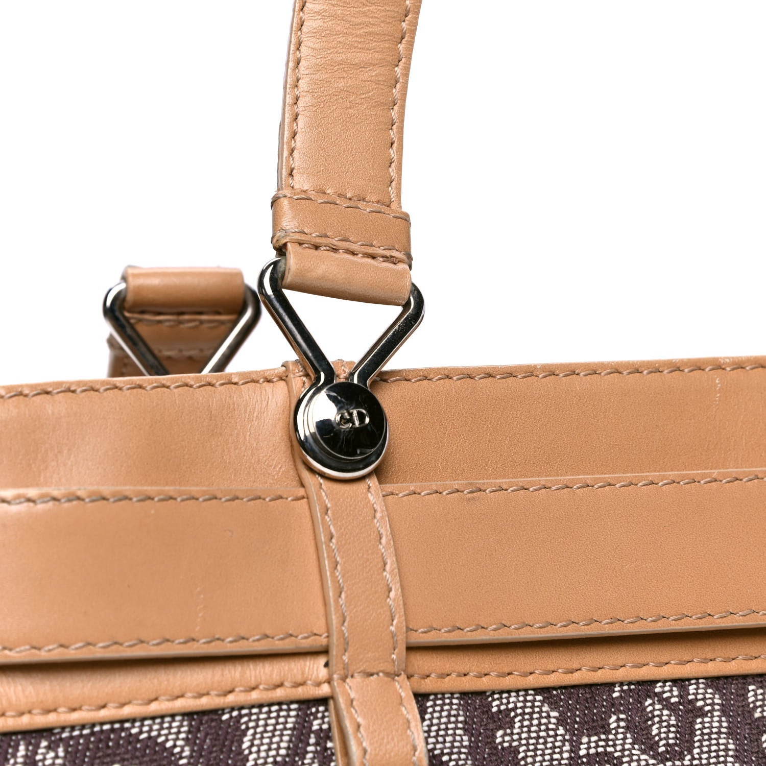 Christian Dior Monogram Shoulder Bag Brown Beige 6 of 7