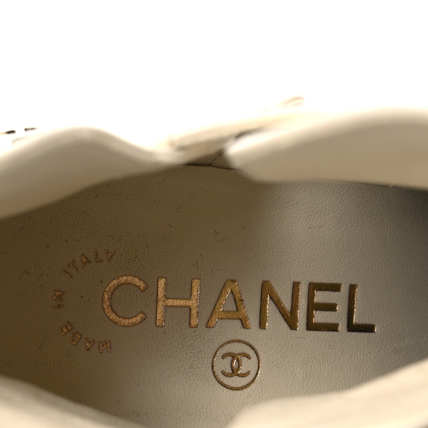 Chanel Lambskin Velvet Cap Toe Short Ankle Boots 37 White 9 of 13