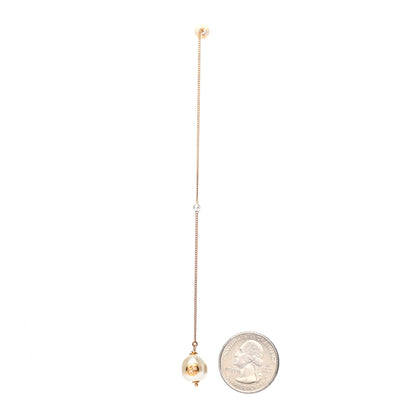 Gucci Faux Pearl Interlocking G Single Pendant Earring 2 of 4