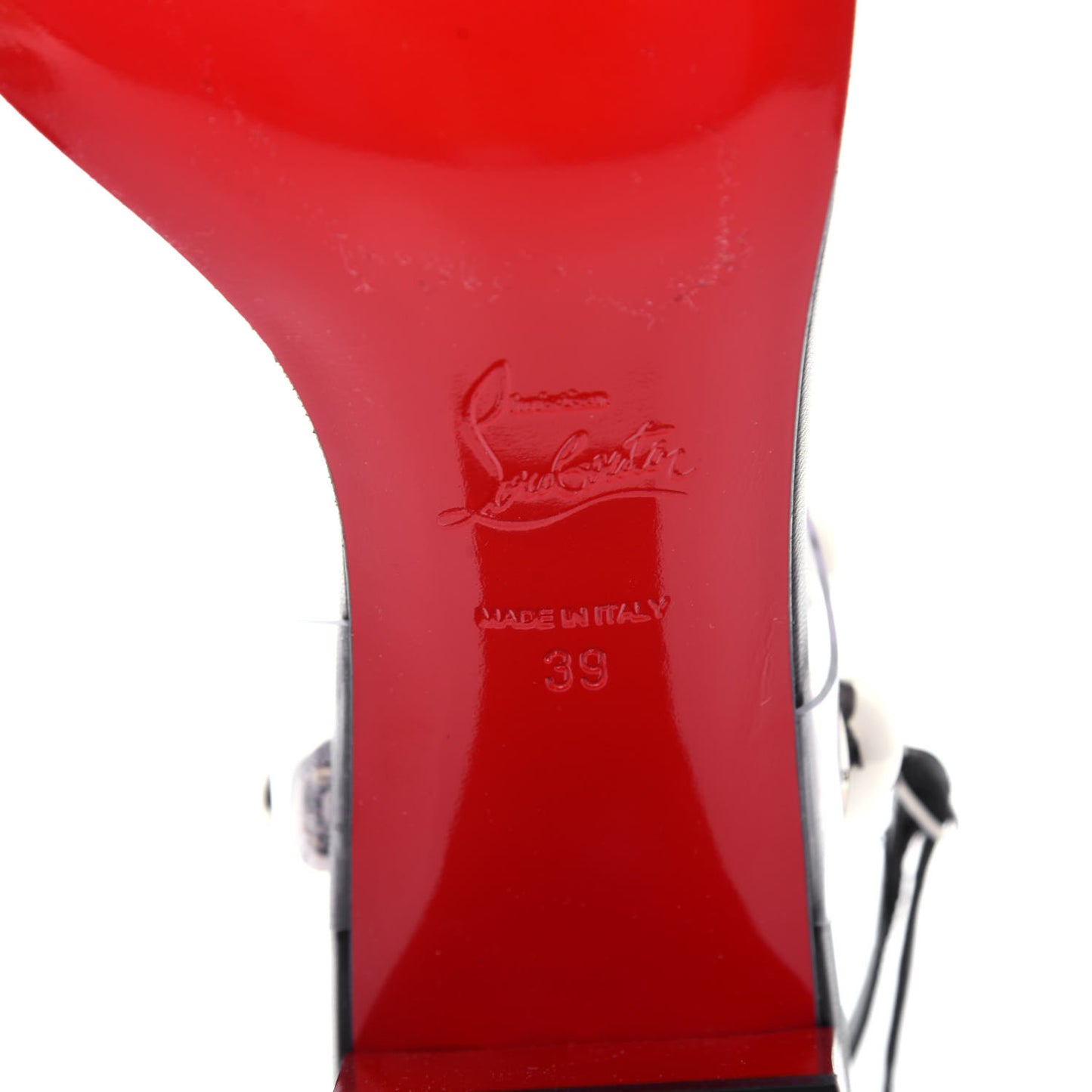 Calfskin PVC Corinne 55 Sandals 39 Black