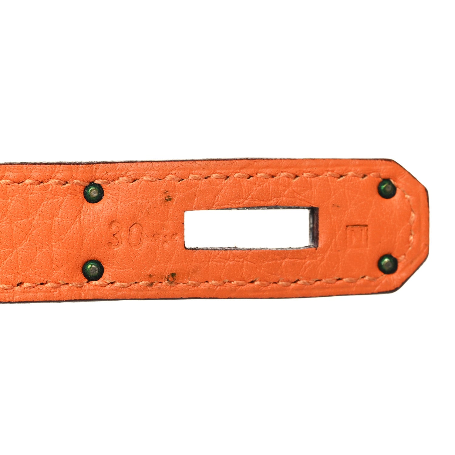 Hermes Taurillon Clemence Jypsiere 28 Orange 7 of 9