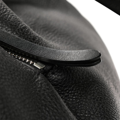 Burberry Grainy Calfskin House Check Medium Maidstone Black 7 of 14