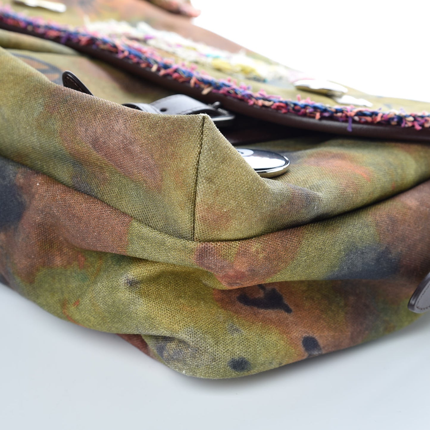 Washed Toile Graffiti On The Pavements Messenger Khaki Multicolor