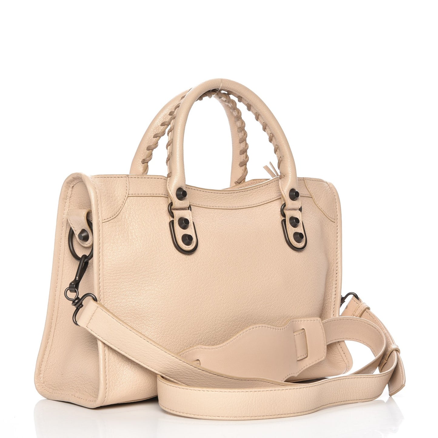 Chevre Classic Hardware Metallic Edge S City Beige Tapioca
