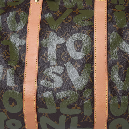 Louis Vuitton Graffiti Keepall 50 Kaki 12 of 12