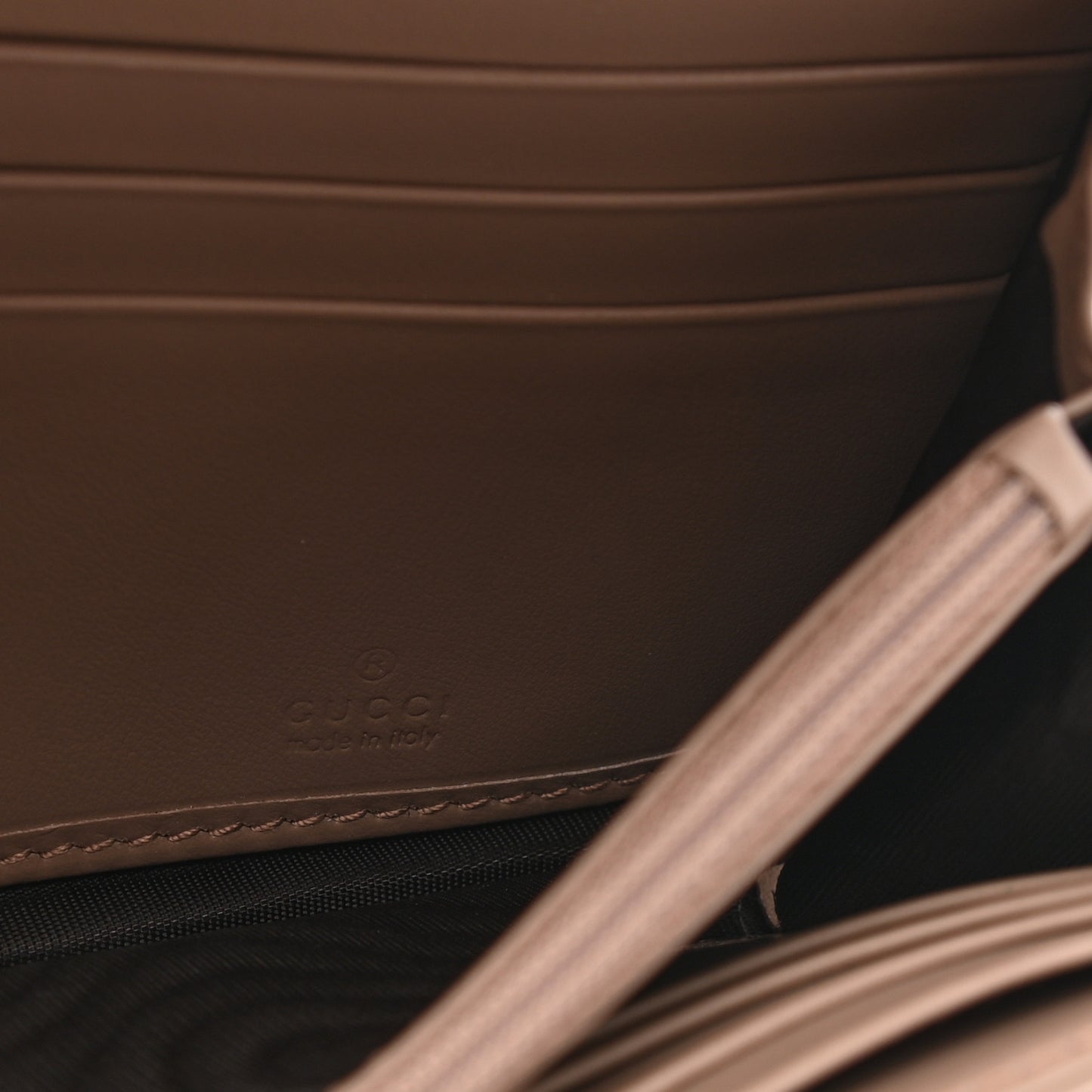 Calfskin Matelasse GG Marmont Continental Wallet Porcelain Rose