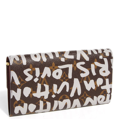 Louis Vuitton Monogram Graffiti Porte-Monnaie Wallet Silver 4 of 8