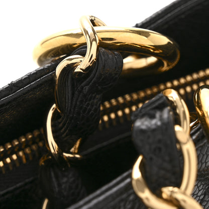 Chanel Caviar Quilted Grand Shopping Tote GST Black 13 of 14