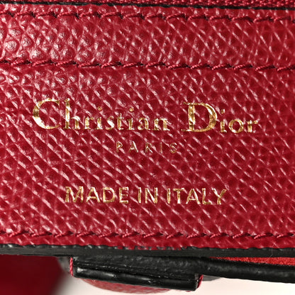 Christian Dior Grained Calfskin Saddle Bag Red 6 of 10