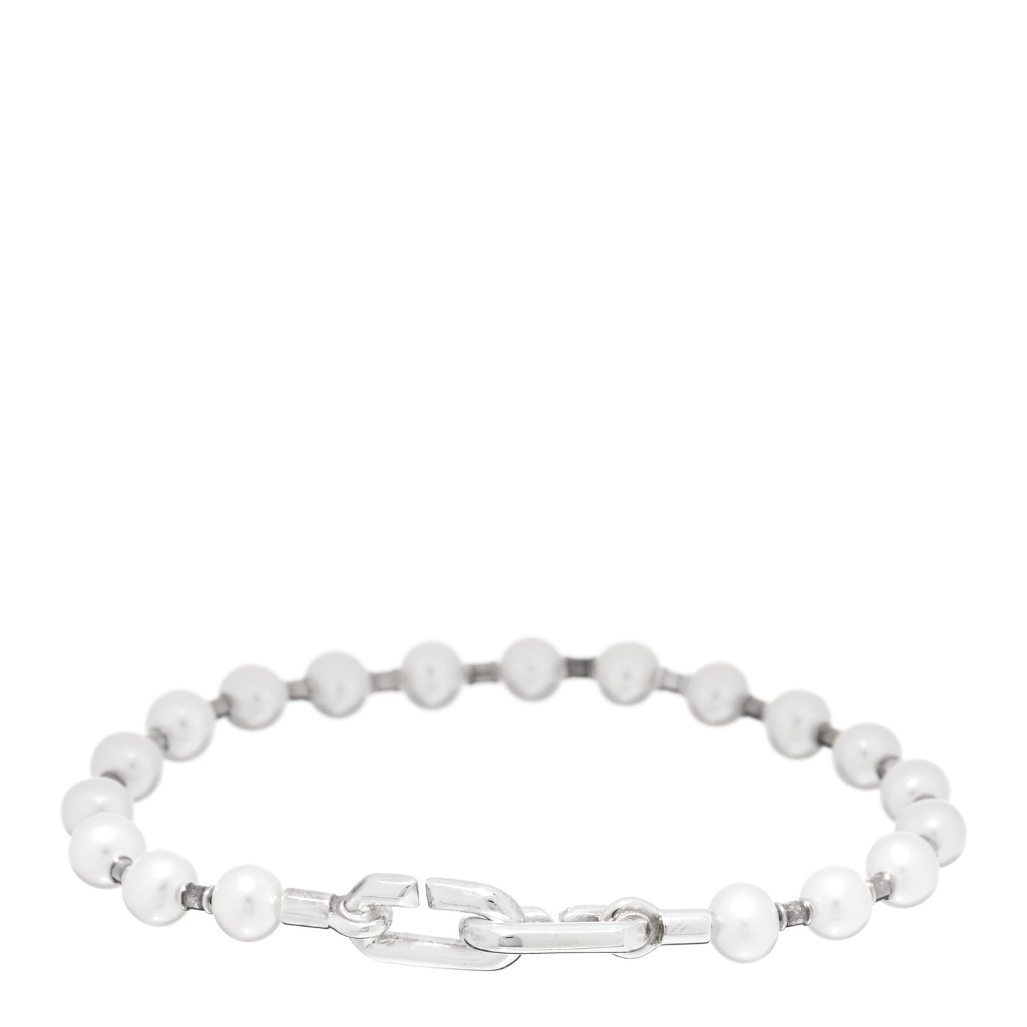 Sterling Silver Pearl 5-6mm HardWear Bracelet