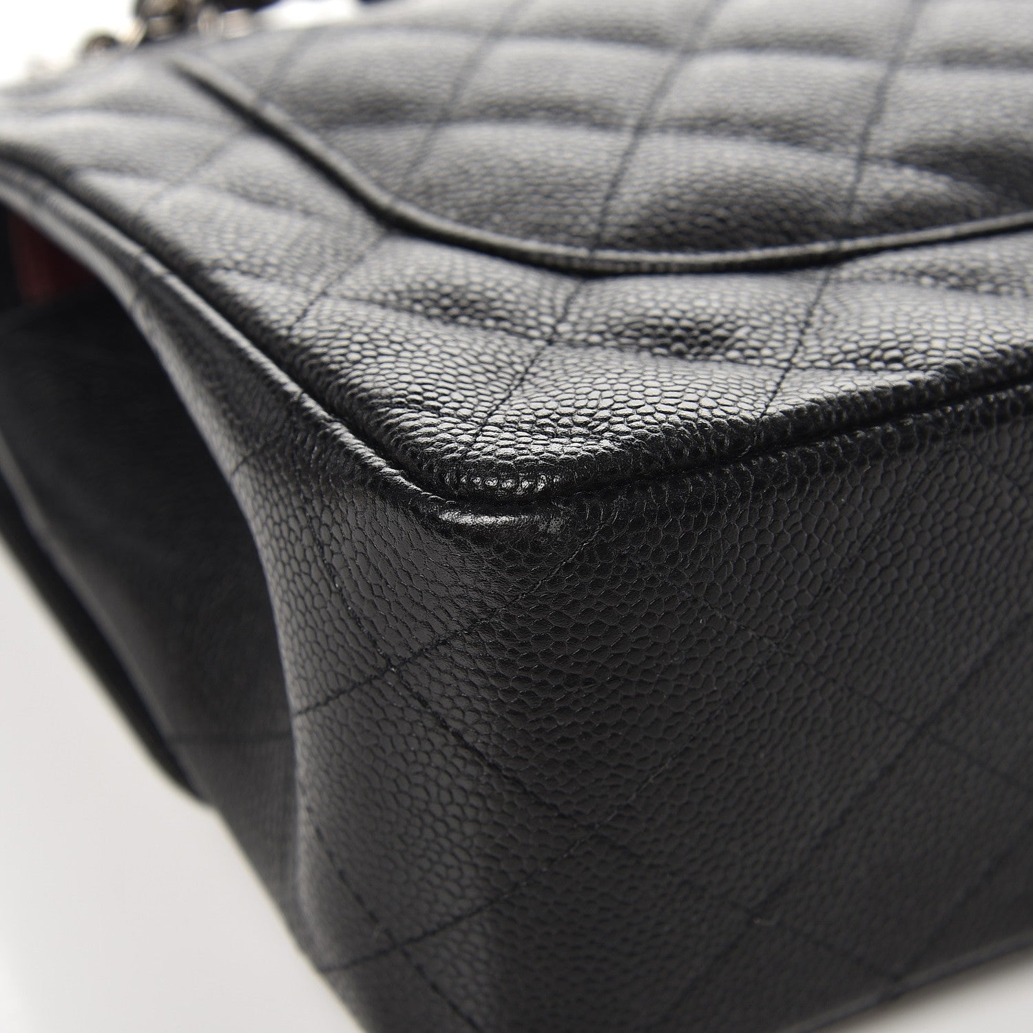 Chanel Caviar Quilted Jumbo Double Flap Black 7 of 12