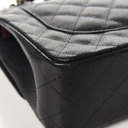 Chanel Caviar Quilted Jumbo Double Flap Black 7 of 12
