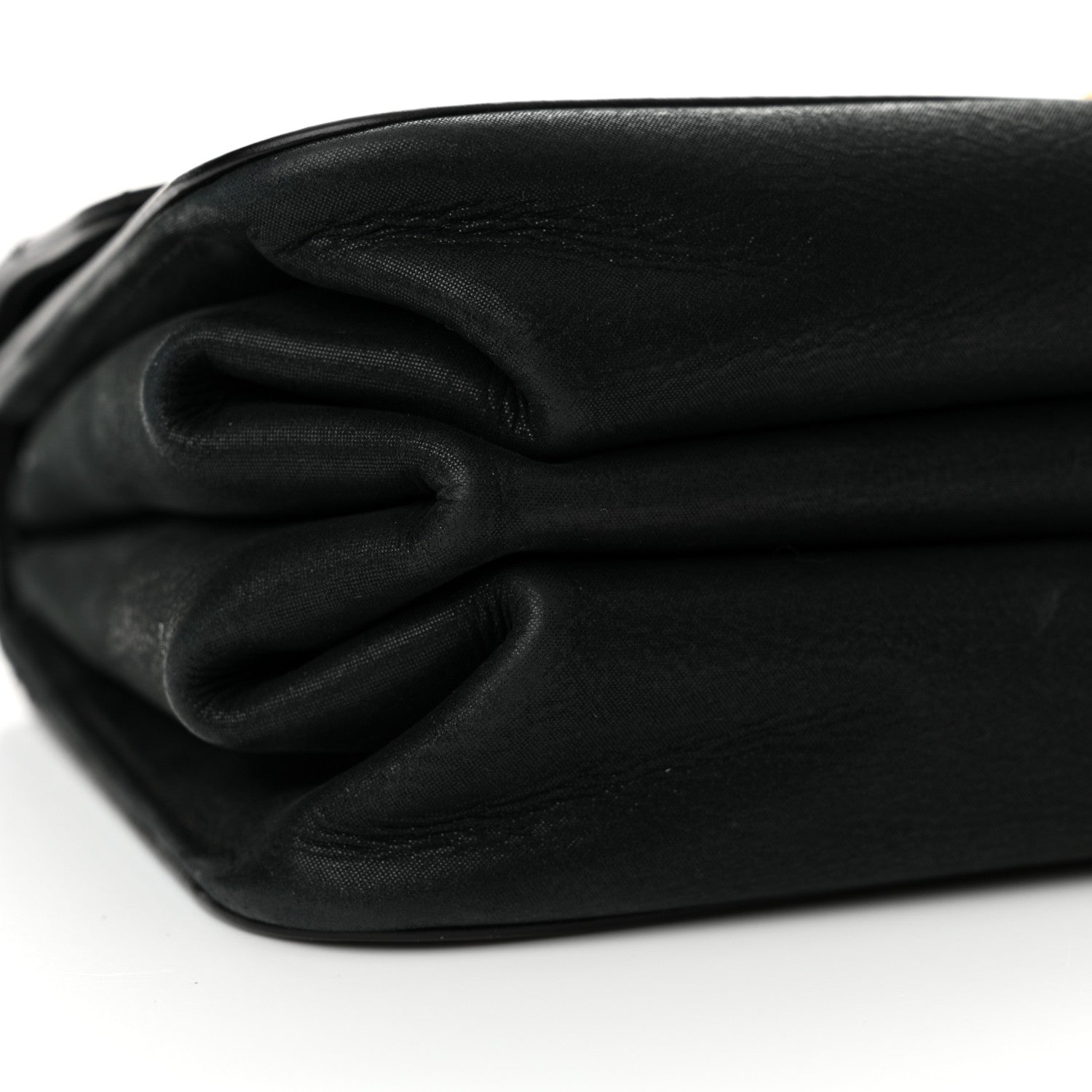 Chanel Iridescent Calfskin Quilted Small Straight Lined Flap Black 9 of 12