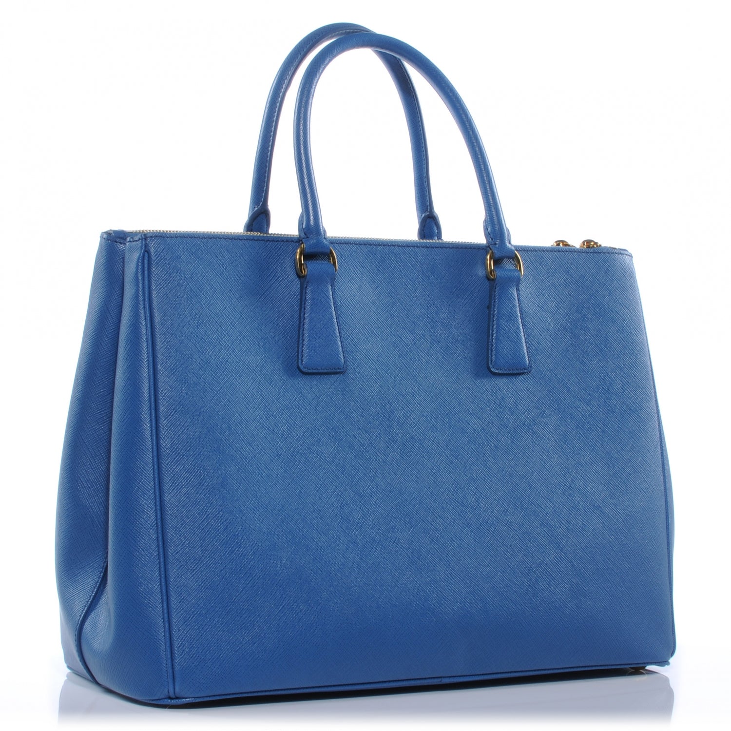 Prada Saffiano Lux Large Galleria Double Zip Tote Cobalto 3 of 7