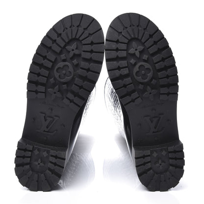 Louis Vuitton Rubber Embossed Monogram Splash Rain Boots 38 Black 8 of 8