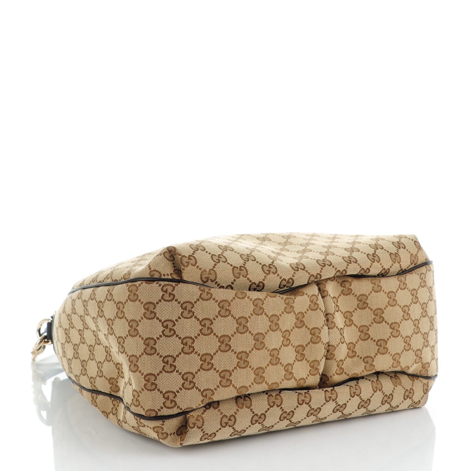 Gucci Monogram Web Medium Dressage Hobo Dark Brown 4 of 7