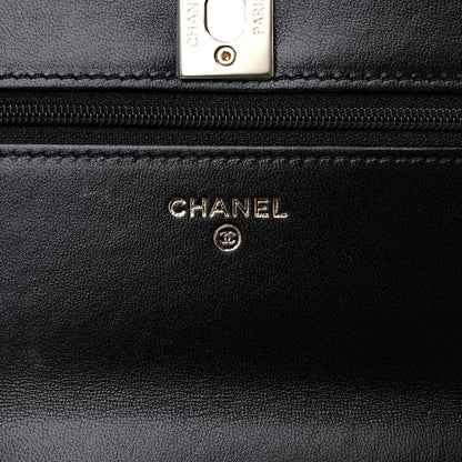Chanel Lambskin Quilted Trendy CC Wallet On Chain WOC Black 5 of 10