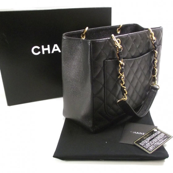 Caviar Grand Shopping Tote GST Black
