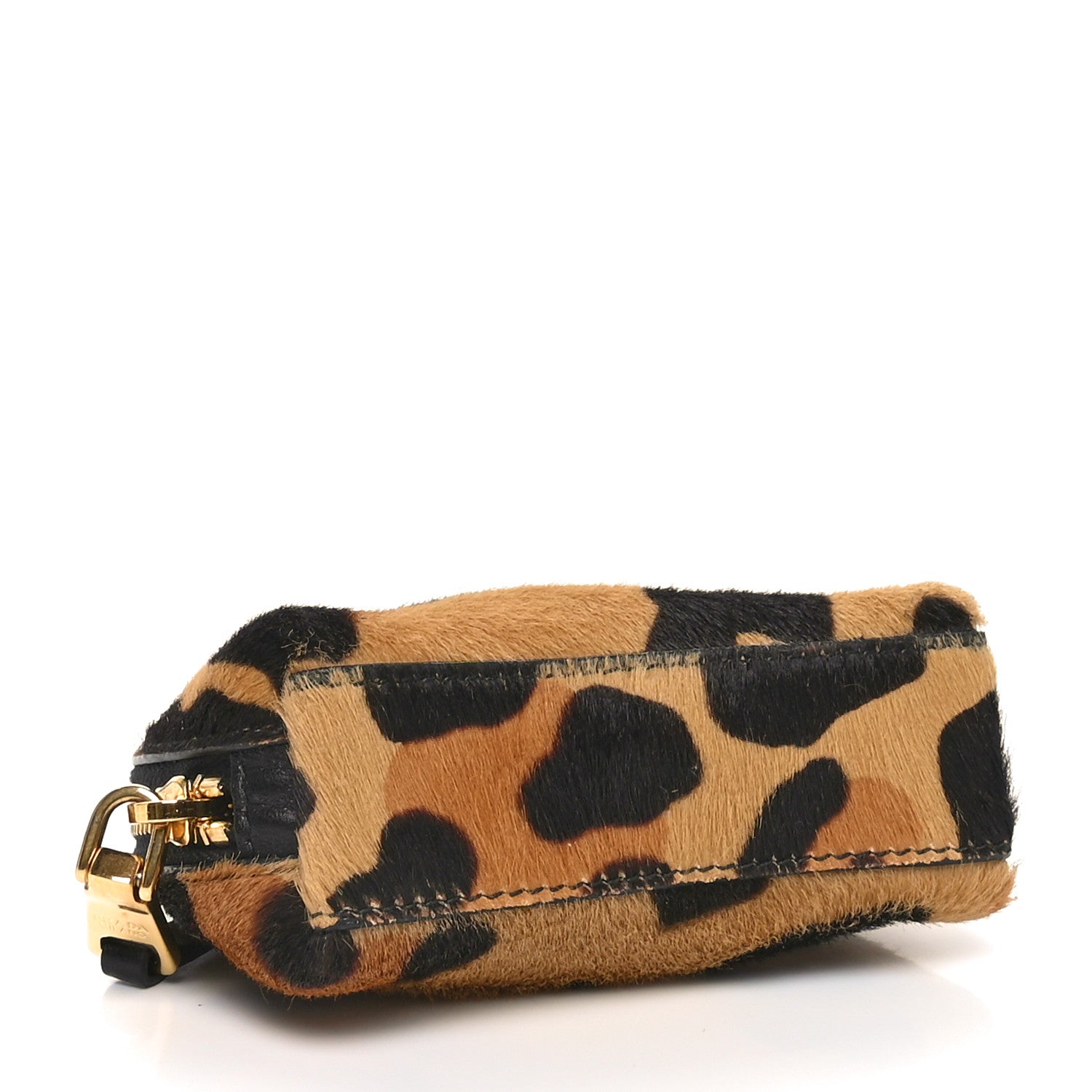 Prada Calf Hair Leopard Print Coin Purse Miele 4 of 9