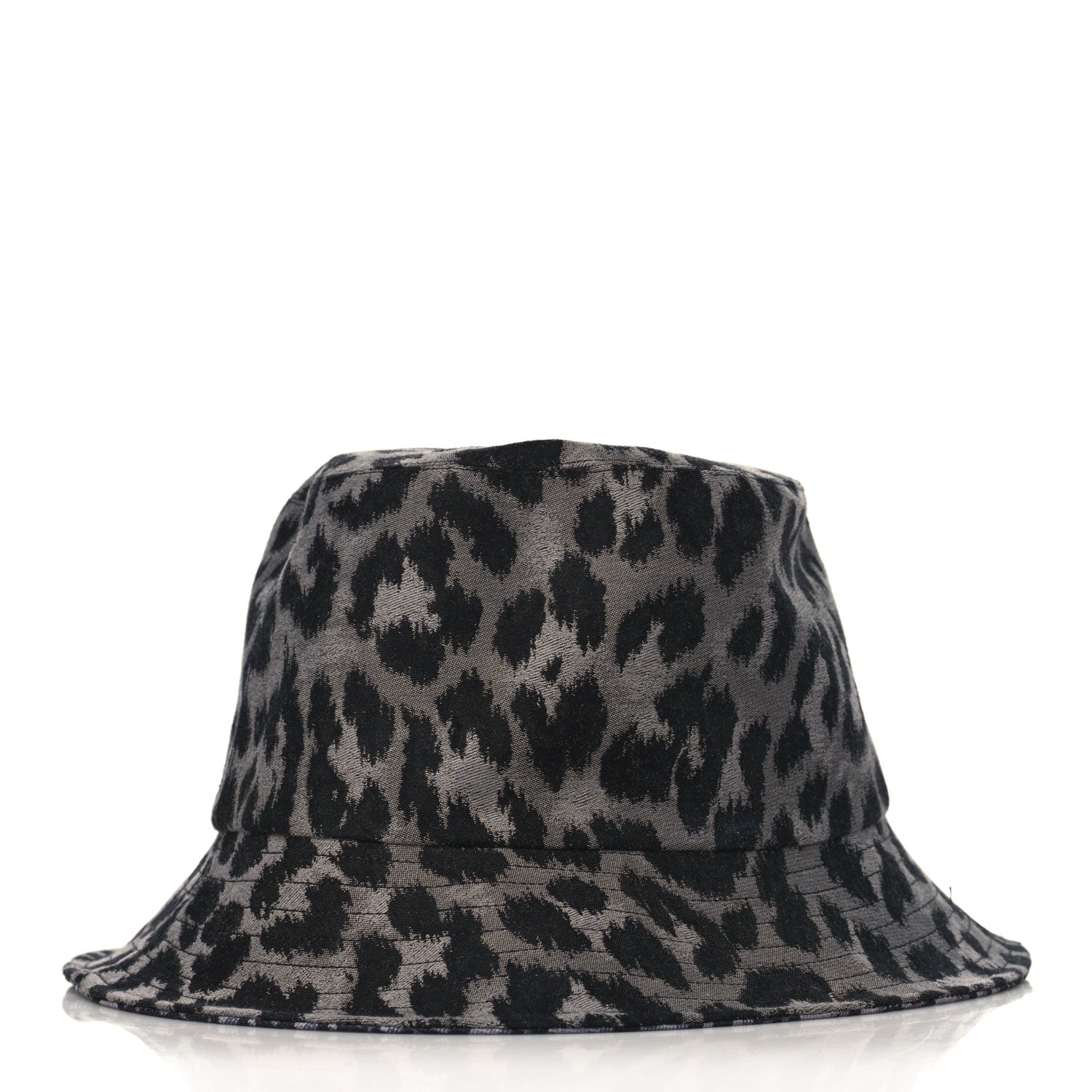 Christian Dior Oblique Reversible Leopard Bucket Hat 57 Grey 1 of 10