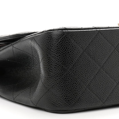 Chanel Caviar Quilted Jumbo Double Flap Black 9 of 12