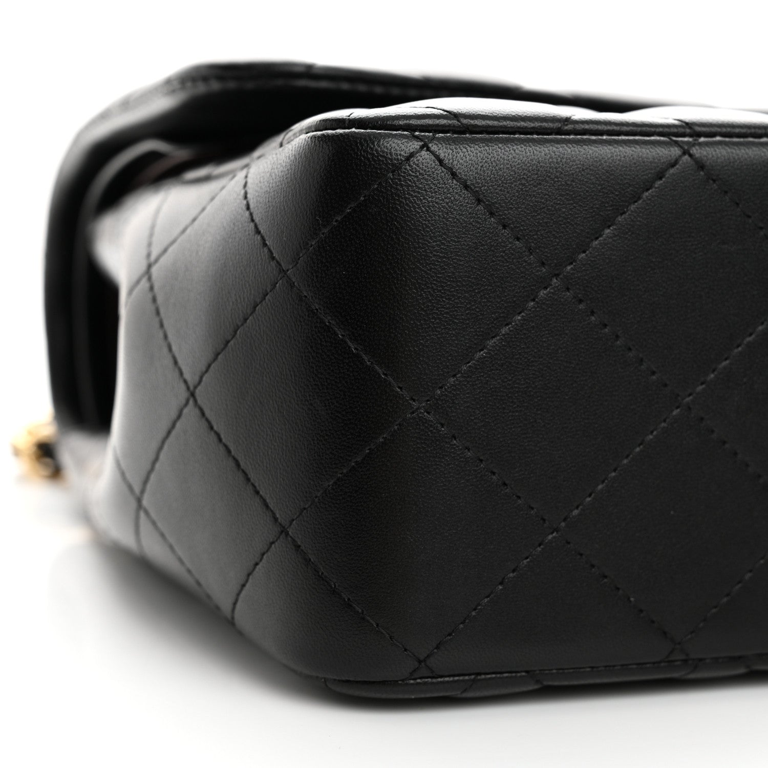 Chanel Lambskin Quilted Jumbo Double Flap Black 9 of 14