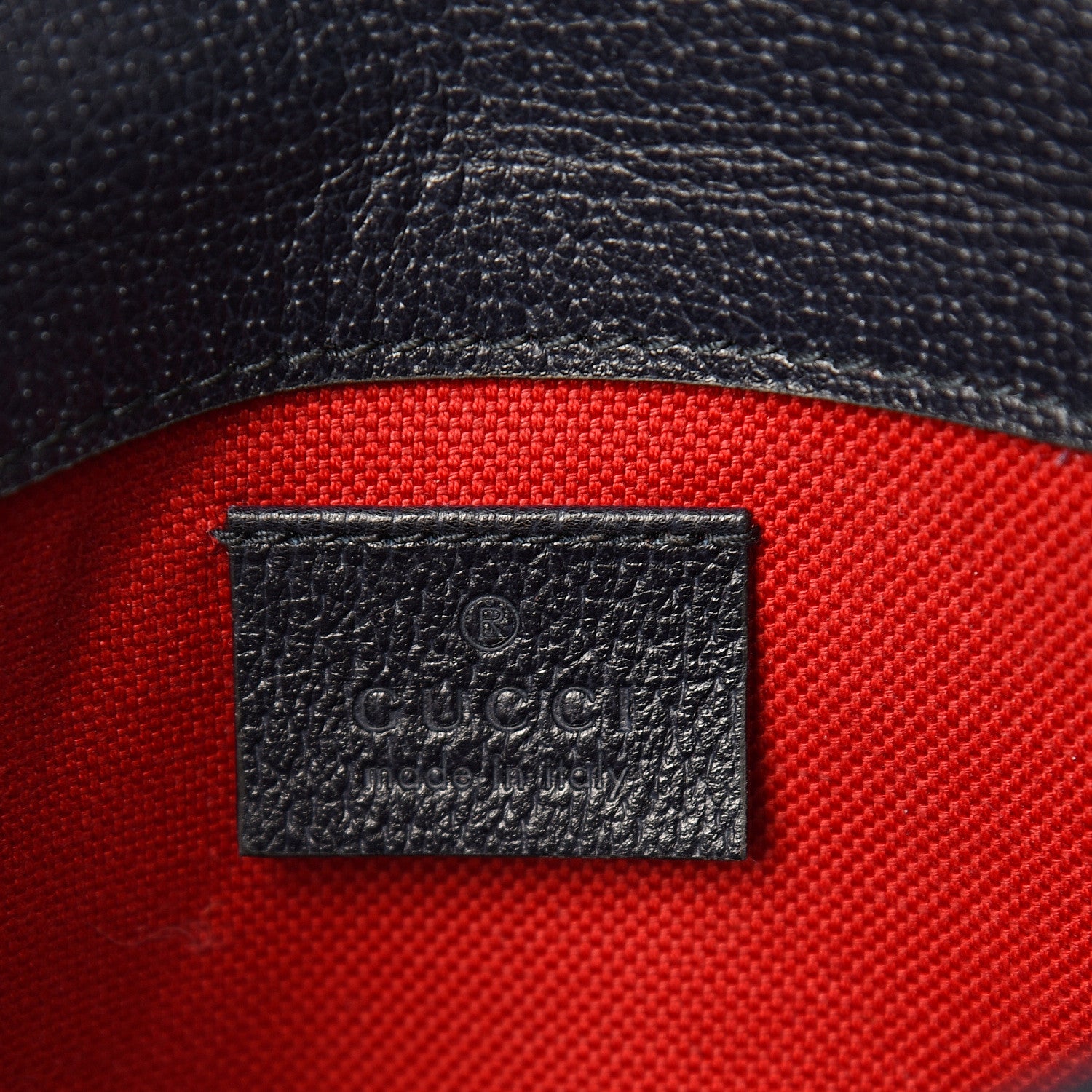 Gucci Covered Wool GG Monogram Slim Belt Bag Navy Red 6 of 10
