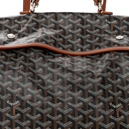 Goyard Goyardine Saint Leger Soft Briefcase Backpack Black Gold 7 of 19