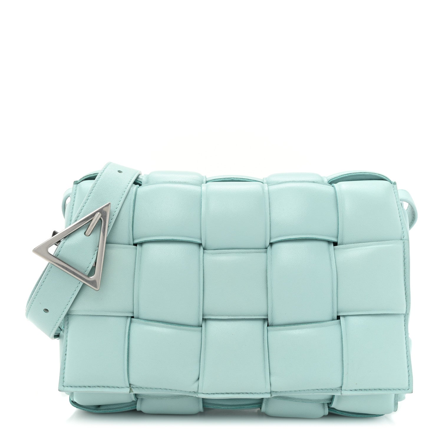 Bottega Veneta Nappa Maxi Intreccio Padded Cassette Crossbody Bag Spearmint 1 of 14