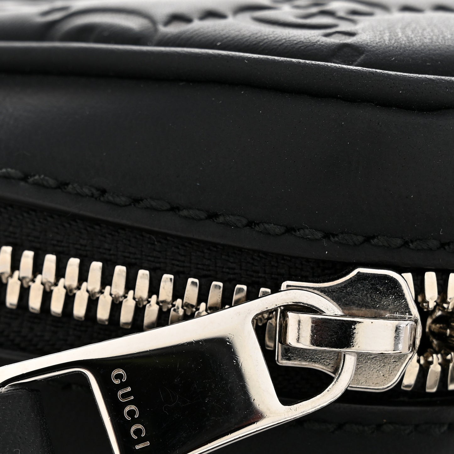 Rubber Guccissima Laptop Briefcase Black