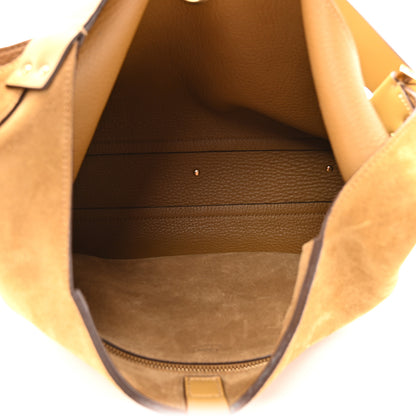 Chloe Suede Calfskin Small Marcie Hobo Bag Gold Khaki 5 of 10